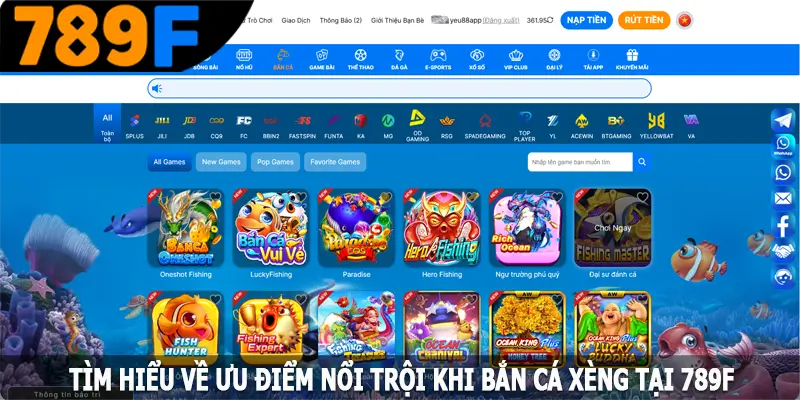 Tìm hiểu về ưu điểm nổi trội khi bắn cá xèng tại 789F Tìm hiểu về ưu điểm nổi trội khi bắn cá xèng tại 789F